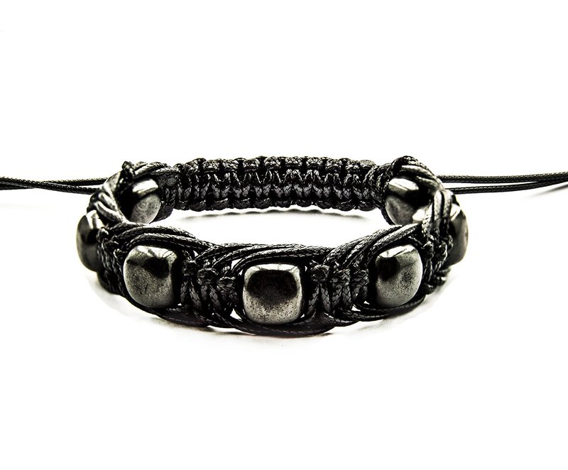 次石墨 手链Arachne最佳电磁场保护 - 手链/手环 - 石头 黑色