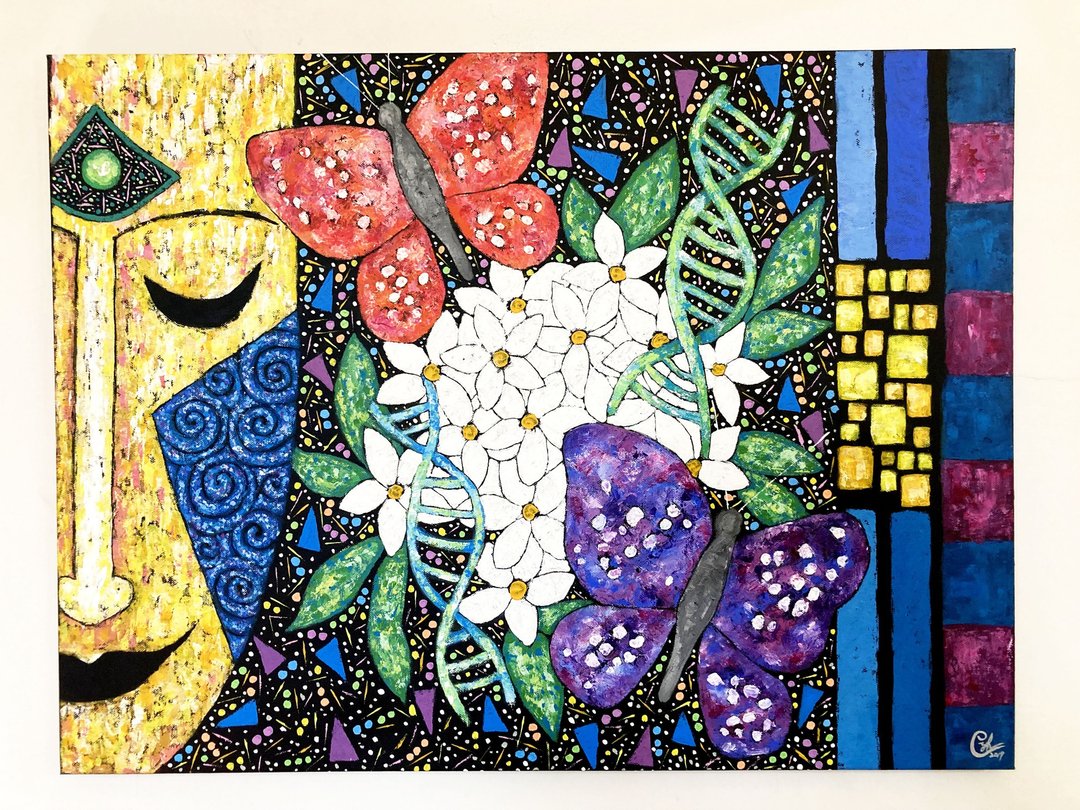 脸谱绘画－自然流动 6 - 订制画像 - 棉 多色
