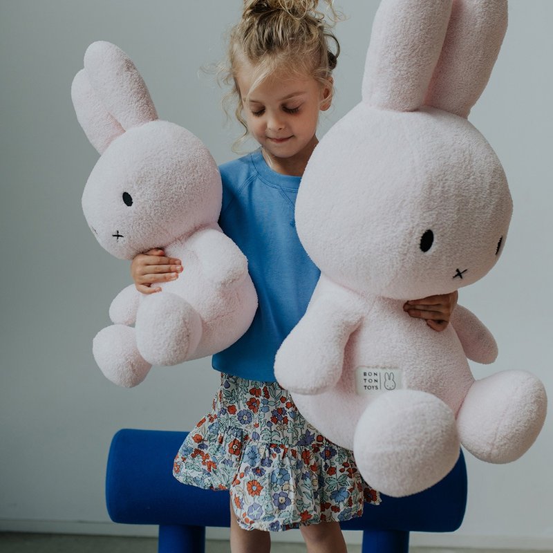 BON TON TOYS Terry米菲兔填充玩偶- 50cm 奶油/浅粉 - 玩偶/公仔 - 聚酯纤维 多色