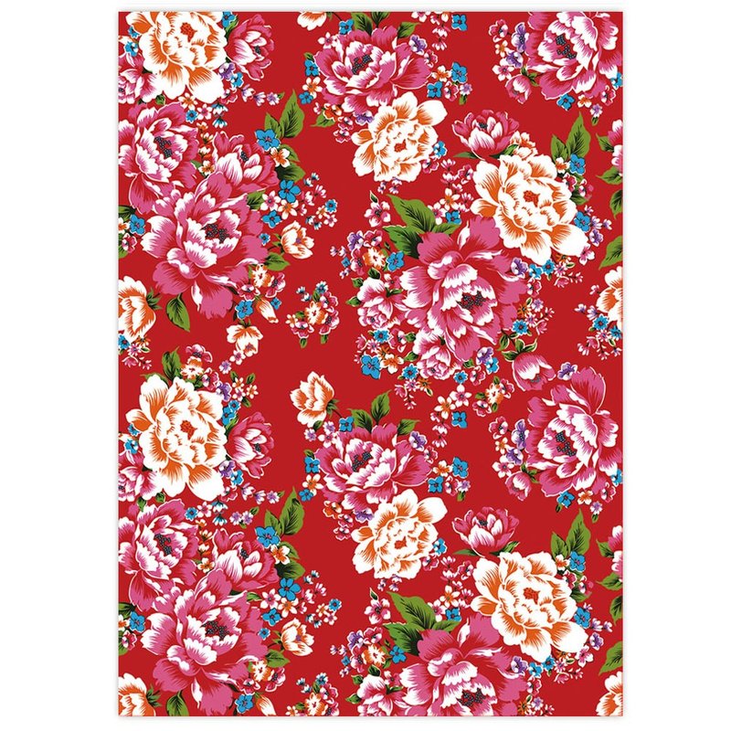 我爱台湾明信片--天灯小吊饰 sky lantern paper model - 卡片/明信片 - 纸 红色