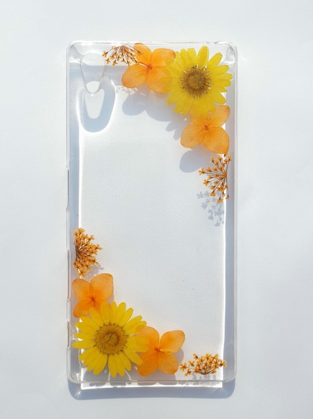 Anny's workshop手作押花手机保护壳，美丽的像框(黄)，可订制 - 手机壳/手机套 - 塑料 