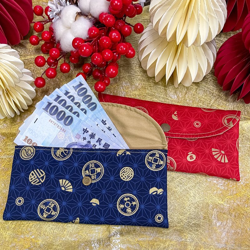 手作布红包袋(马运亨通) - 红包/春联 - 棉．麻 红色