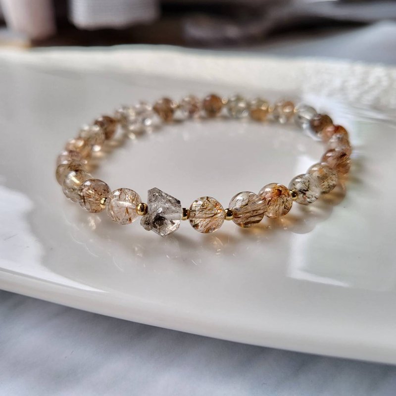 闪灵钻黑金超七手链(环保包装) - 手链/手环 - 水晶 