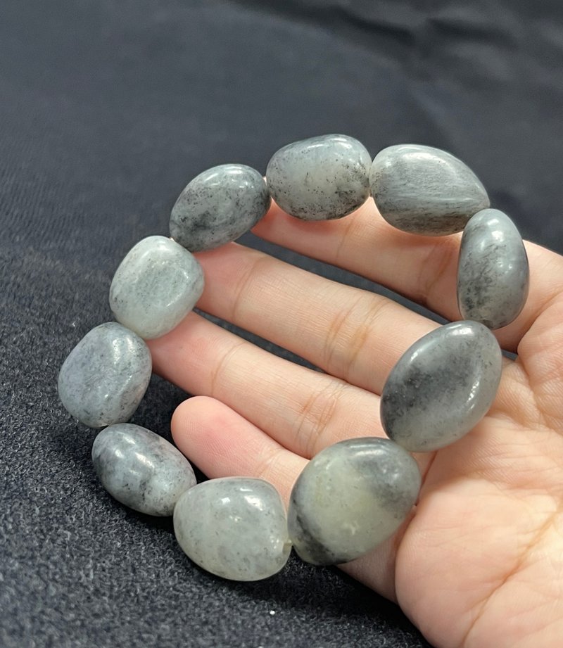 新疆和阗黑白玉 籽料手串 - 其他 - 玉石 