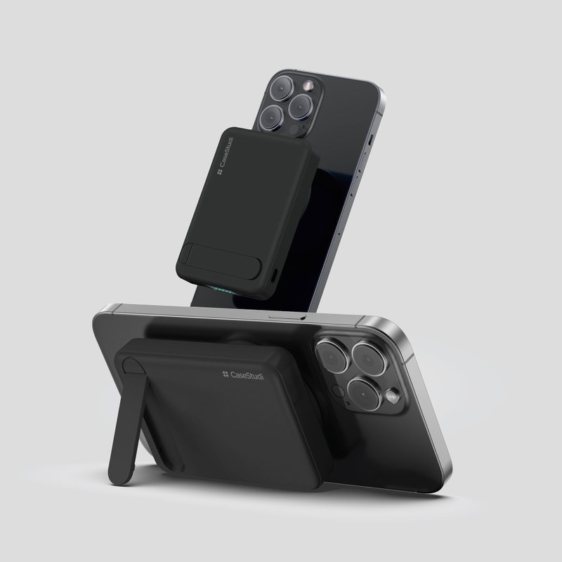 FlashMini 体积最小最轻薄 8000mAh MagSafe 无线充电行动电源 - 充电宝/传输线 - 塑料 黑色