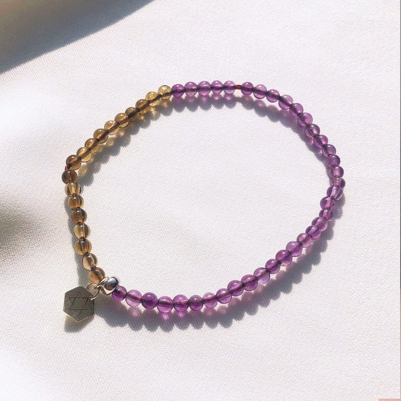Holy spirit 【心之向往】 水晶纯银手环_茶晶/紫水晶 - 手链/手环 - 宝石 紫色