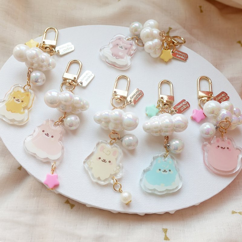 │小云朵│吊饰│挂件│钥匙圈│饰品│手作│小红书 - 钥匙链/钥匙包 - 塑料 多色