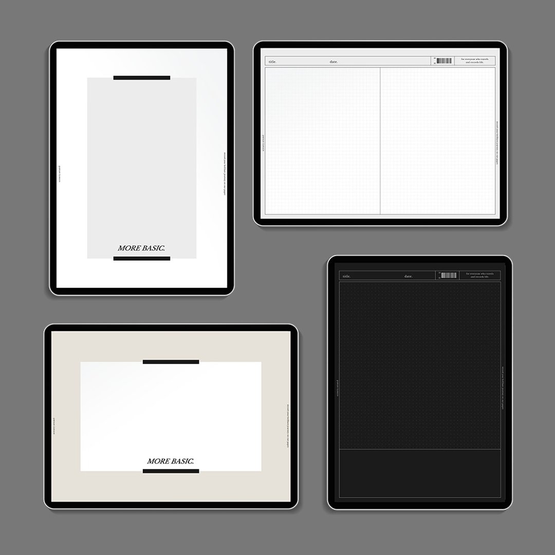 更基本的 Digital Note 8type SET - light.ver - 电子手帐及素材 - 其他材质 
