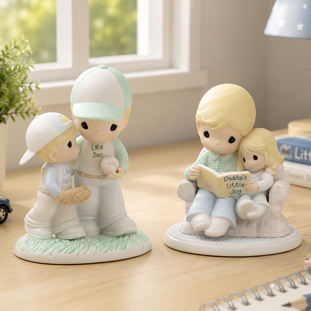 美国 Precious Moments 爸爸系列三款 温馨父爱公仔 父亲节生日礼物 - 摆饰 - 瓷 