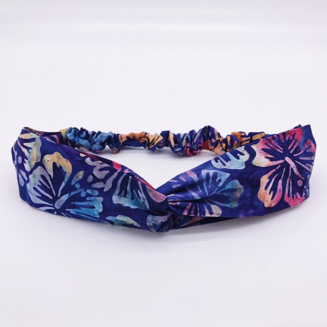 每到夏天我要去海边 蜡染布 海边必备 手工发带 限量发带 交叉发带 - 发饰 - 棉 多色