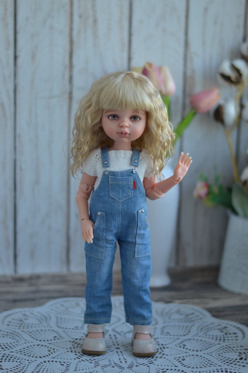 Paola Reina 娃娃假发 - 发饰 - 羊毛 金色