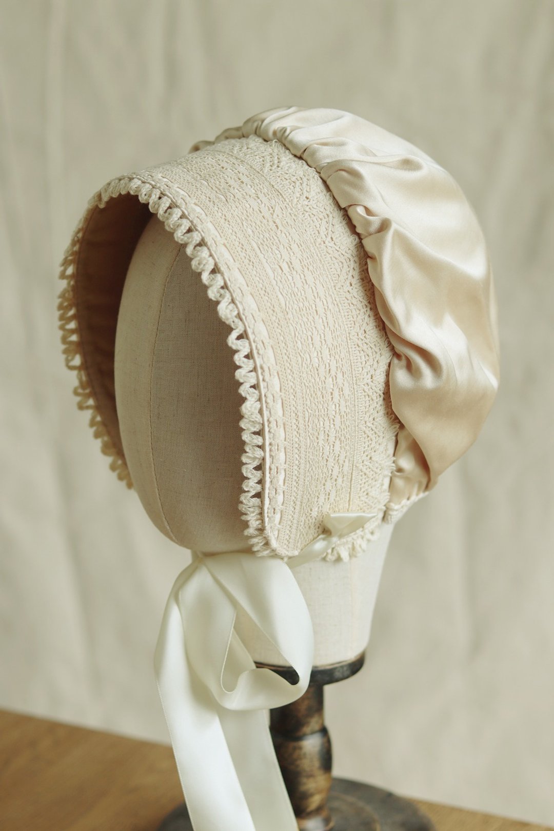 象牙白色百搭帽子 Bonnet - 帽子 - 其他材质 