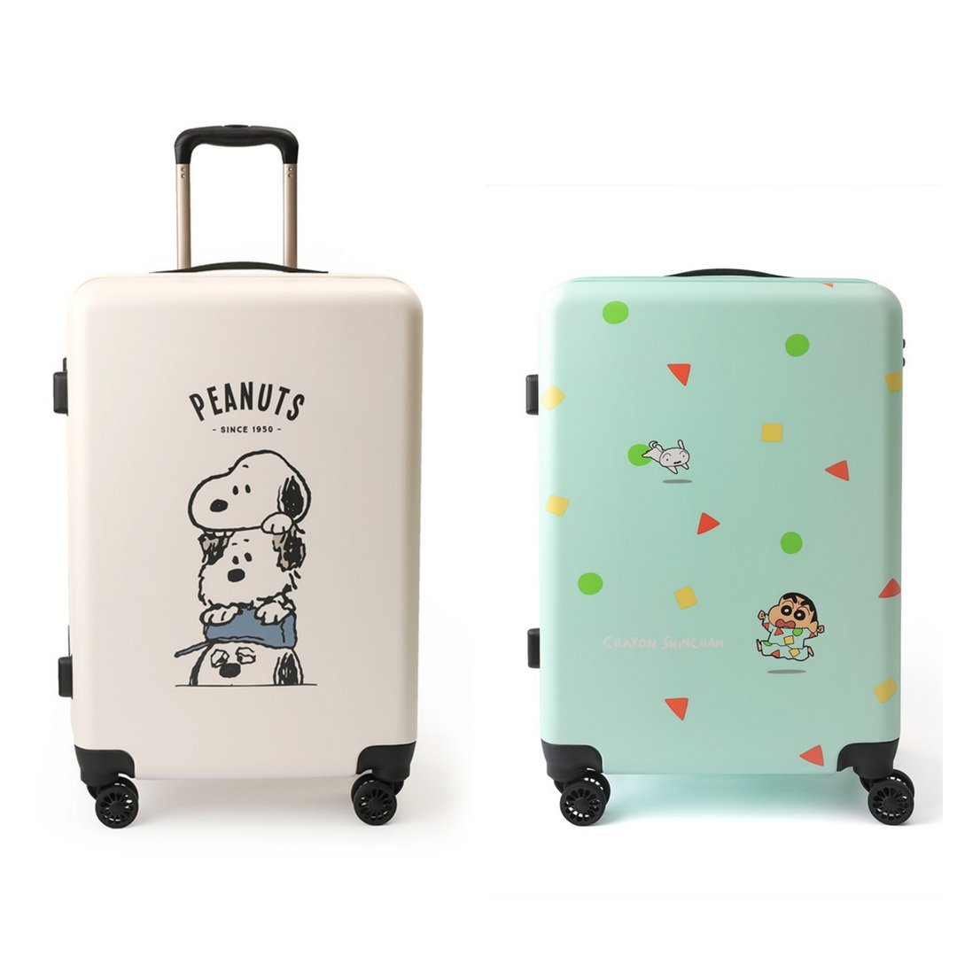 行李箱-蜡笔小新 Snoopy Peanuts 史努比 睡衣 手足 行李 24寸 - 行李箱/行李箱保护套 - 其他材质 多色