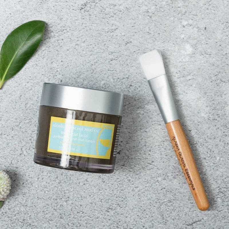 【Home SPA】冰河泥膜与泥膜刷组丨清洁面膜、冻膜、去角质 - 面膜/冻膜 - 浓缩/萃取物 灰色