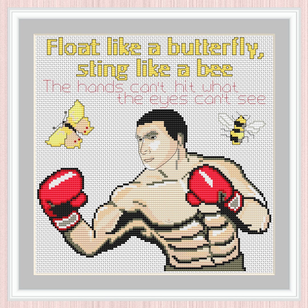 Boxing Cross Stitch Pattern | Electronic files for Cross Stitch Boxer | - 手工艺教程/工具书 - 其他材质 
