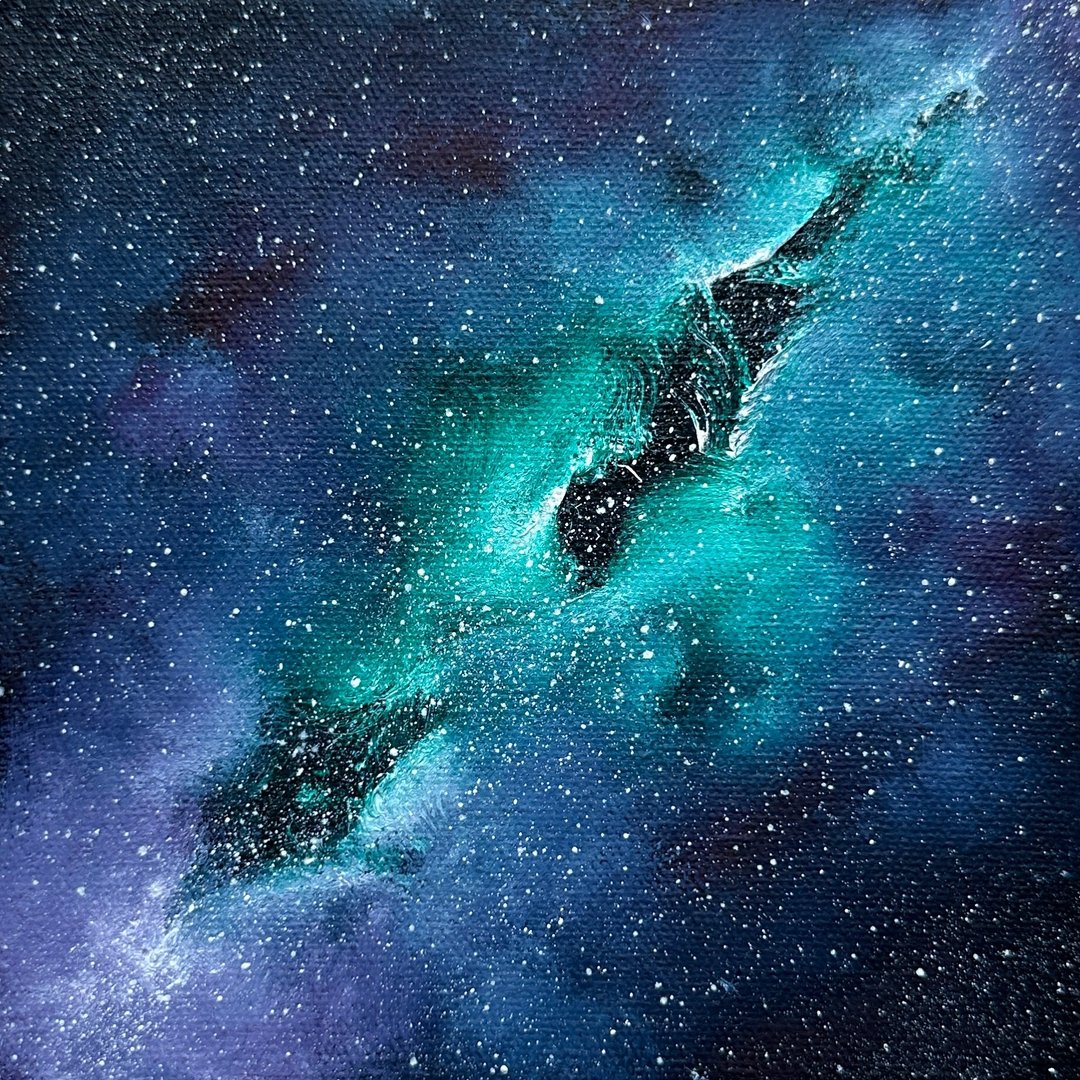 银河星云原创画宇宙画银河小墙画 - 墙贴/壁贴 - 其他材质 