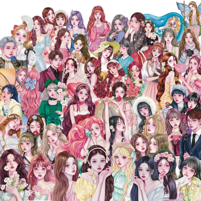 50 张随机贴纸合集 - 贴纸 - 纸 多色