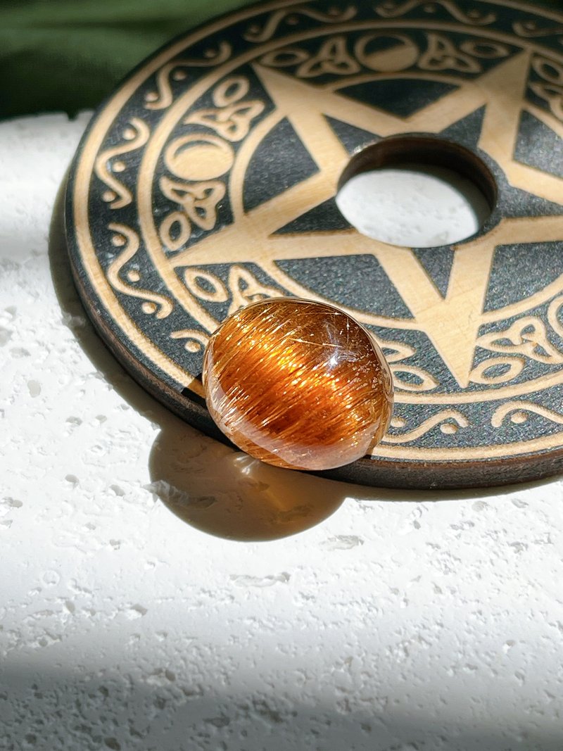 顶级满丝猫眼铜钛晶 Rutitled Quartz - 其他 - 水晶 金色
