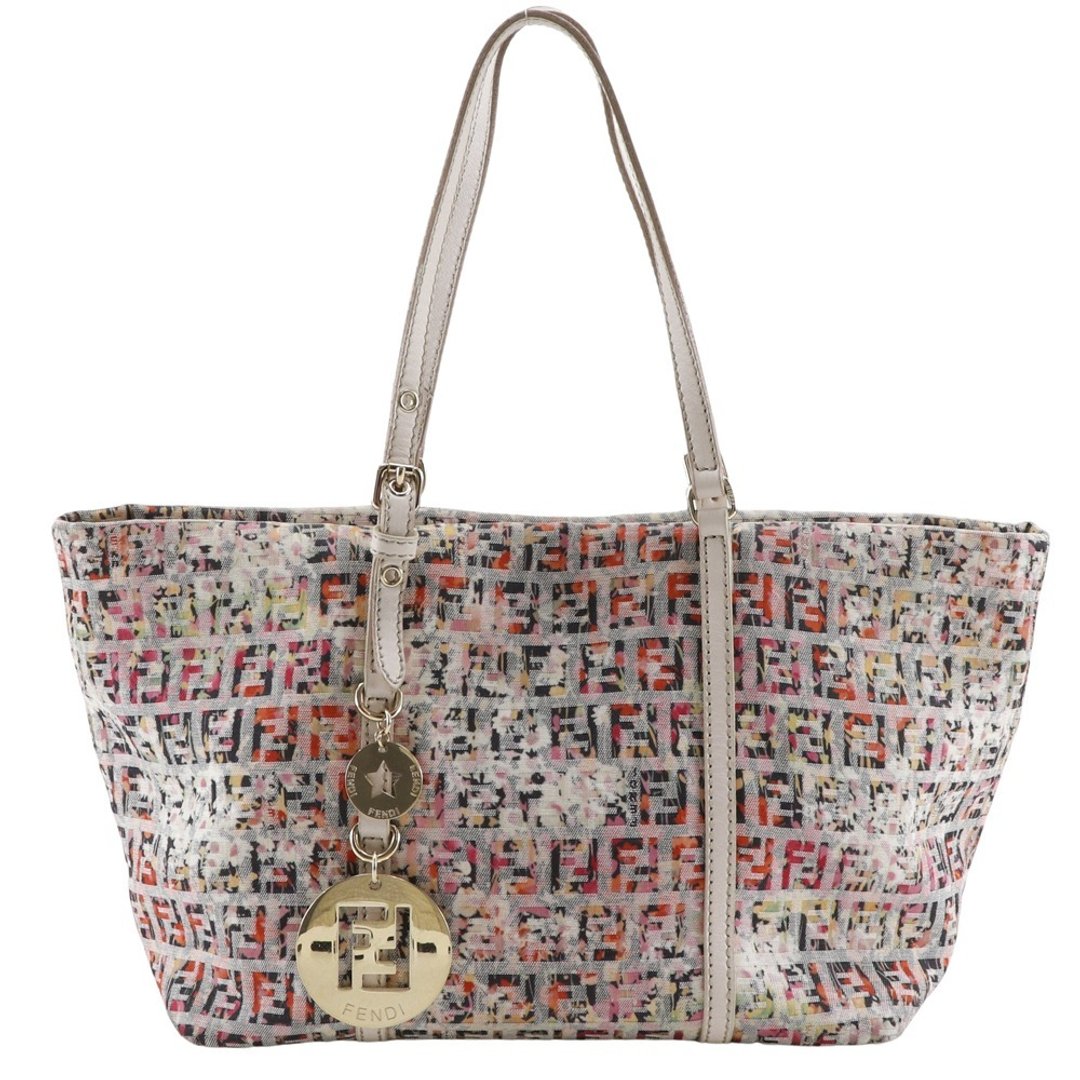 【日本直送】FENDI 经典款 Zucchino 托特包 8BH214 帆布 粉色 女性【二手】 - 手提包/手提袋 - 棉．麻 粉红色