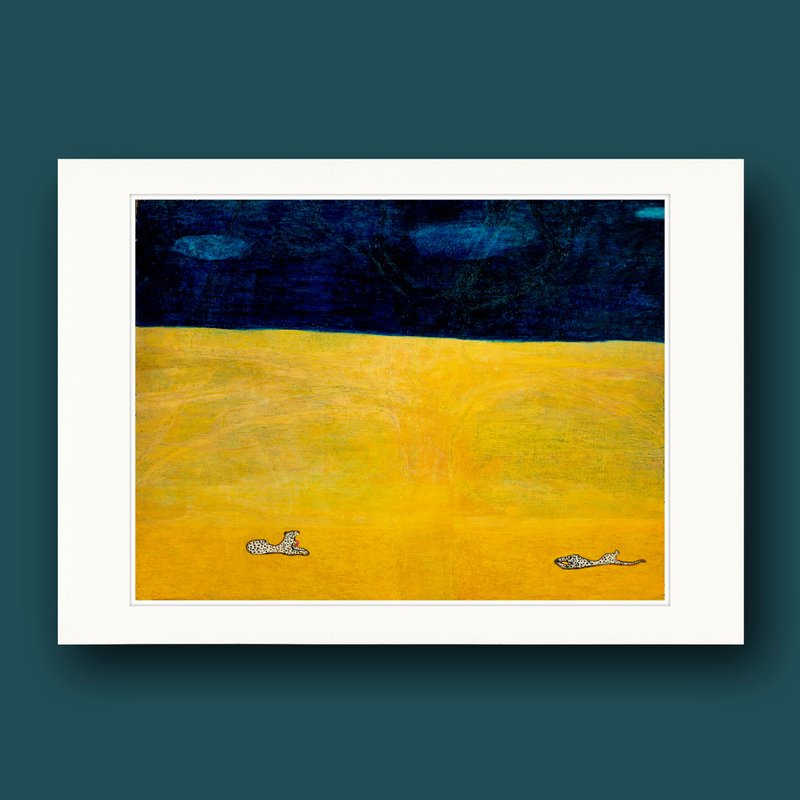 【艺术画卡】常玉 绘画 |  B4画卡 - 海报/装饰画/版画 - 纸 黄色