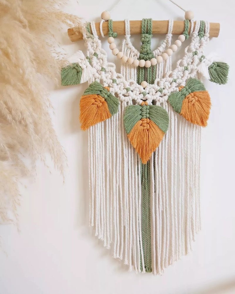 Macrame  壁幔 壁饰  午日茶香 - 墙贴/壁贴 - 棉．麻 
