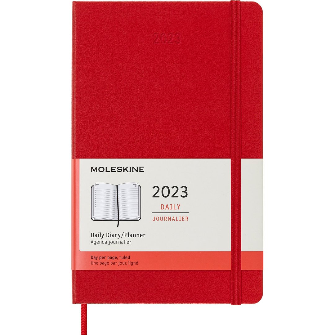 _勿上架_MOLESKINE 2023 日记手帐 12M 硬壳 L 型 红 烫金服务 - 笔记本/手帐 - 纸 红色