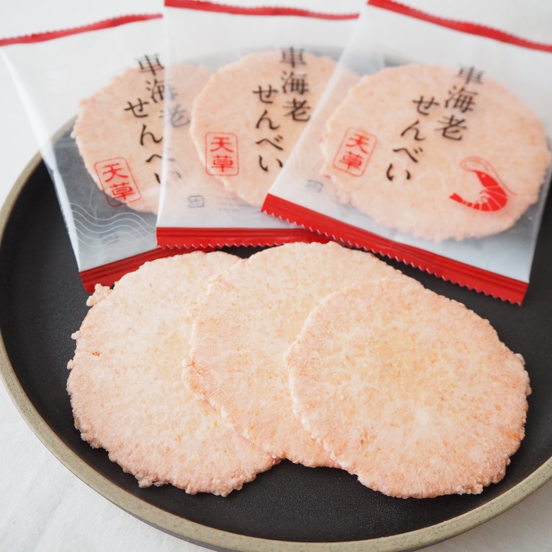 【日本直送・实惠】幸福堂 | 天草虾饼 仙贝 | 8盒×16枚装_G027 - 零食/点心 - 新鲜食材 咖啡色