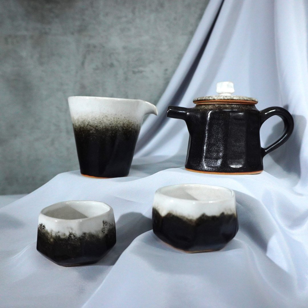 墨点茶具组 - 茶具/茶杯 - 陶 多色