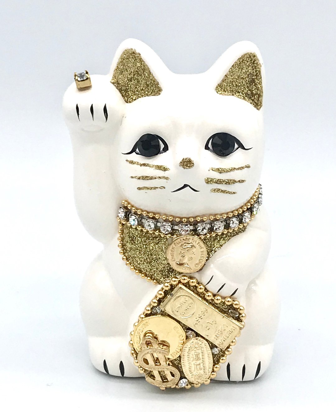 Millionaire Cat - 摆饰 - 陶 白色