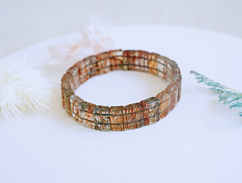 黑金超七 料多顺丝晶体透 || 提升运势气场 水晶手排 - 手链/手环 - 水晶 黑色