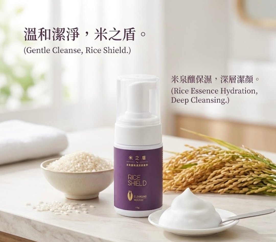 米之盾 | 米泉酿保湿洁颜慕斯 - 脸部清洁/卸妆用品 - 浓缩/萃取物 