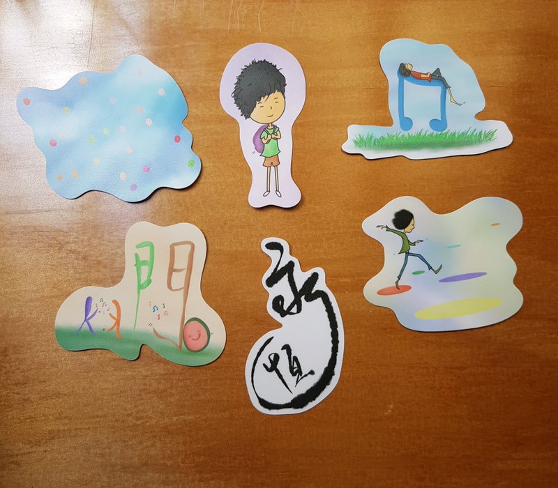 完全防水贴纸-图文2 - 贴纸 - 防水材质 白色