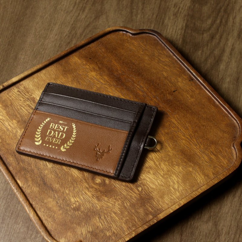 Hector 卡片及证件套 刻字定制 识别证 定制化刻字图像 深棕 - 名片夹/名片盒 - 真皮 咖啡色