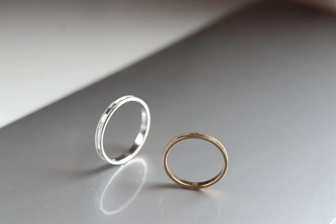 14K Milligram Coupling Ring 米尔格伦戒指洗澡免摘  流汗碰水不 - 戒指 - 贵金属 金色