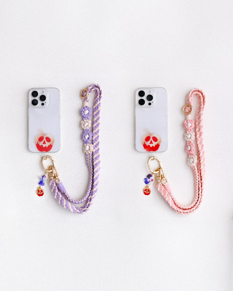 【旅游必备】白雪公主系列手机编织颈挂绳 两款任选 - 手机配件 - 其他材质 粉红色
