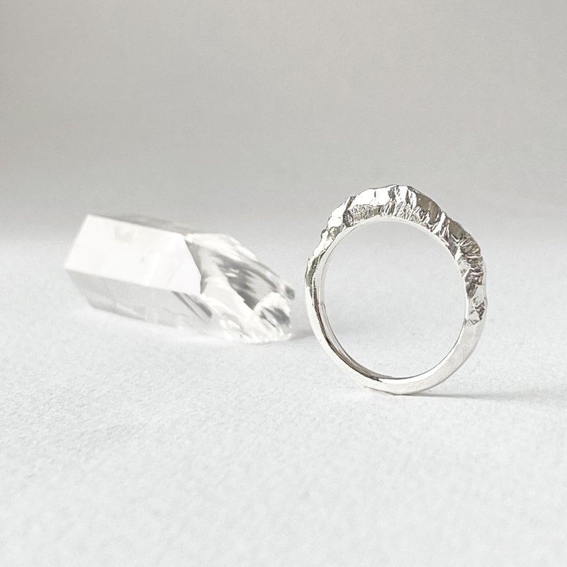 山间戒指 Hill Ring 925纯银 - 戒指 - 其他金属 银色