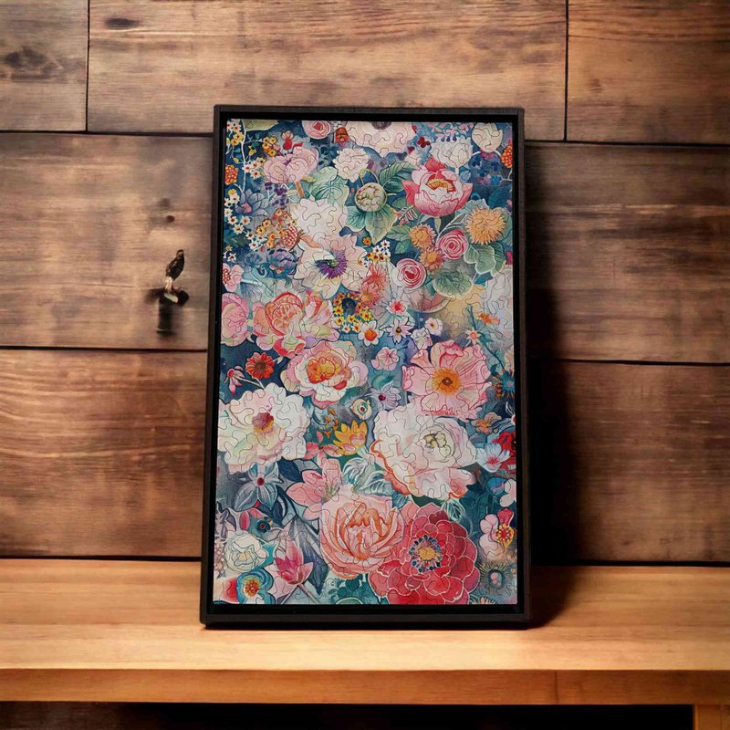 莫待无花-富丽之华【壁虎拼图】 - 摆饰 - 木头 多色