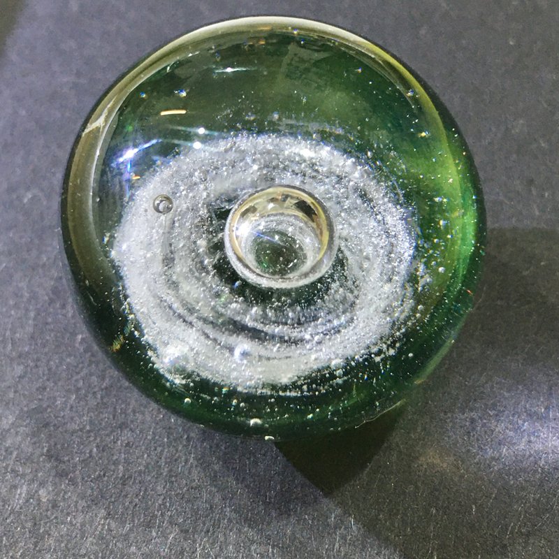 宠物骨灰琉璃订制  宇宙系列附木座 - 其他 - 琉璃 绿色