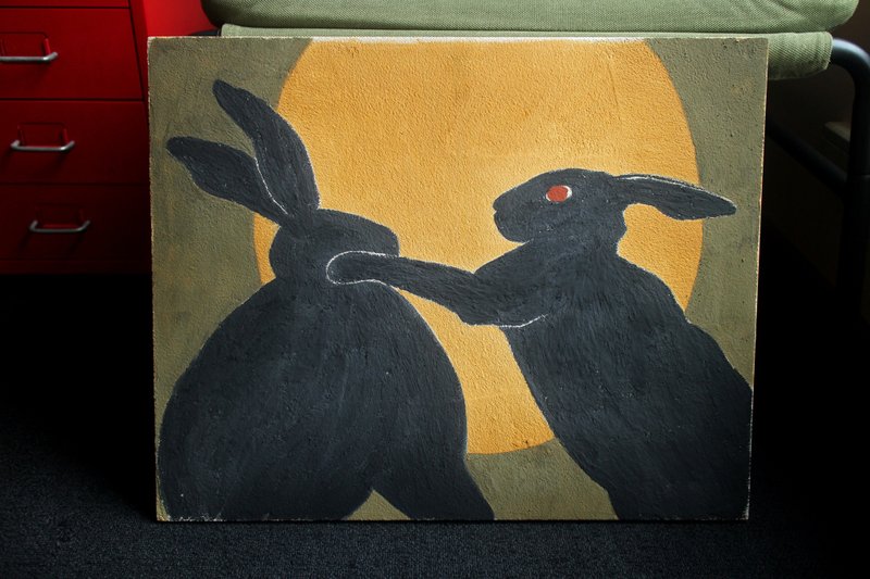 打架的黑兔子之二 - 其他 - 其他材质 