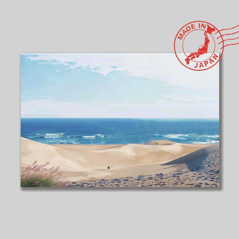 日本风景明信片・鸟取砂丘・日本制造・送礼、书写、装饰 - 卡片/明信片 - 纸 