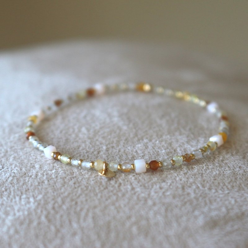 手环 金发晶 石榴石 带来财运 天然石 - 好消息 - - 手链/手环 - 半宝石 黄色