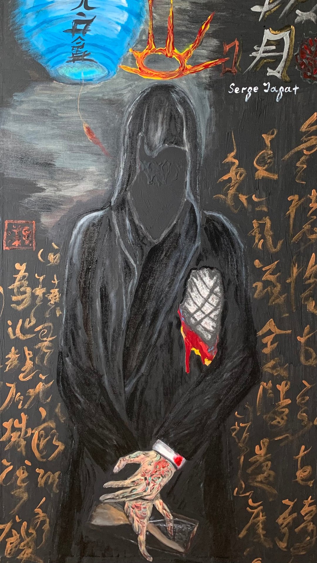 哥德式家居装饰三合会艺术三合会原画 - 墙贴/壁贴 - 压克力 黑色
