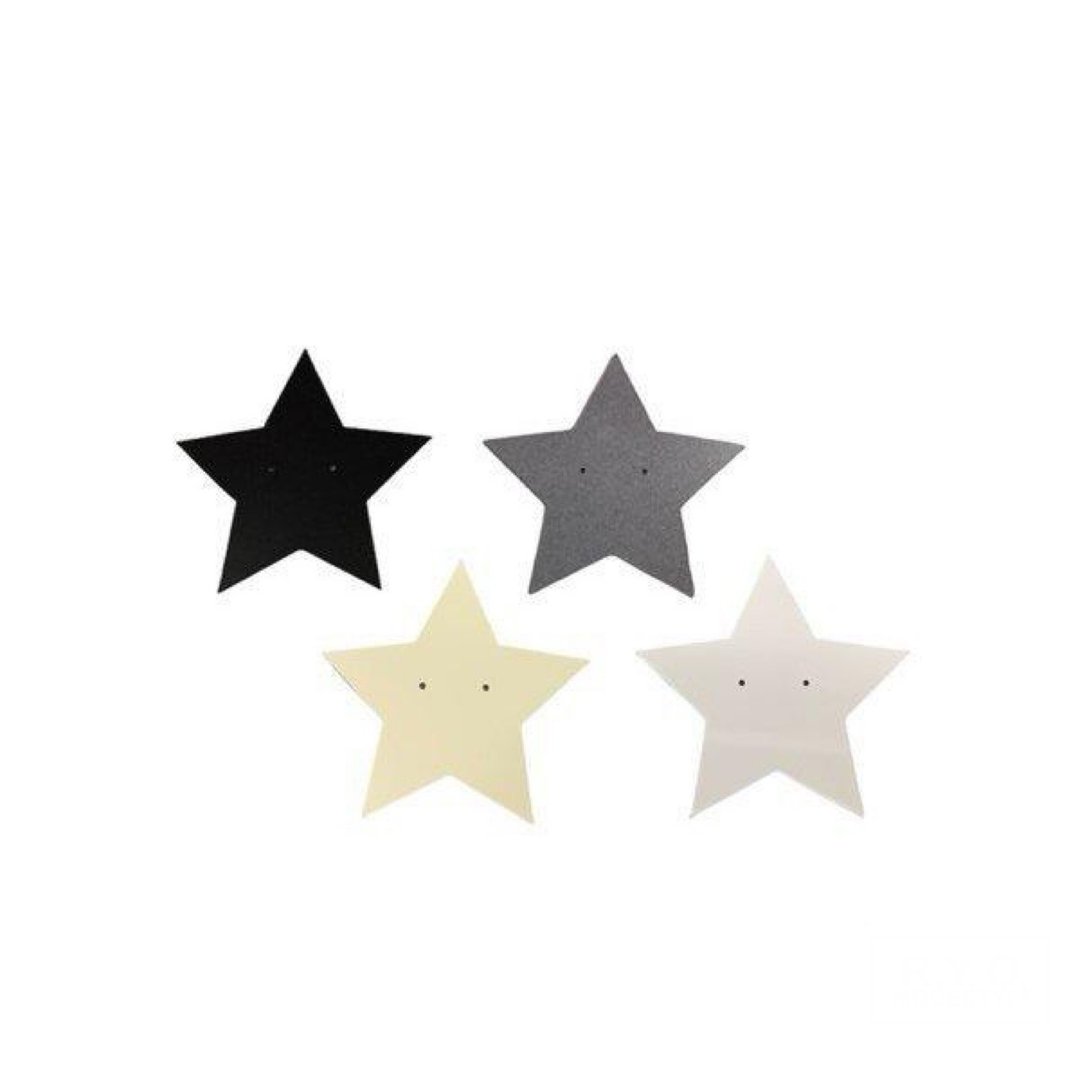 Earring mount star S free logo insert domestic production 50 sheets 4color - 收纳用品 - 纸 黑色