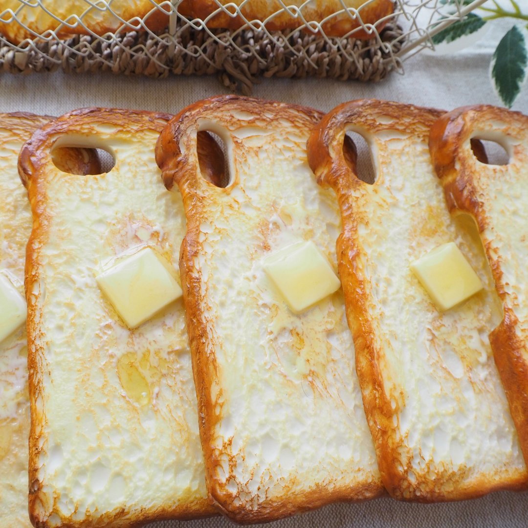 iPhone7.8 plus / butter toast iPhone case - 手机壳/手机套 - 粘土 咖啡色