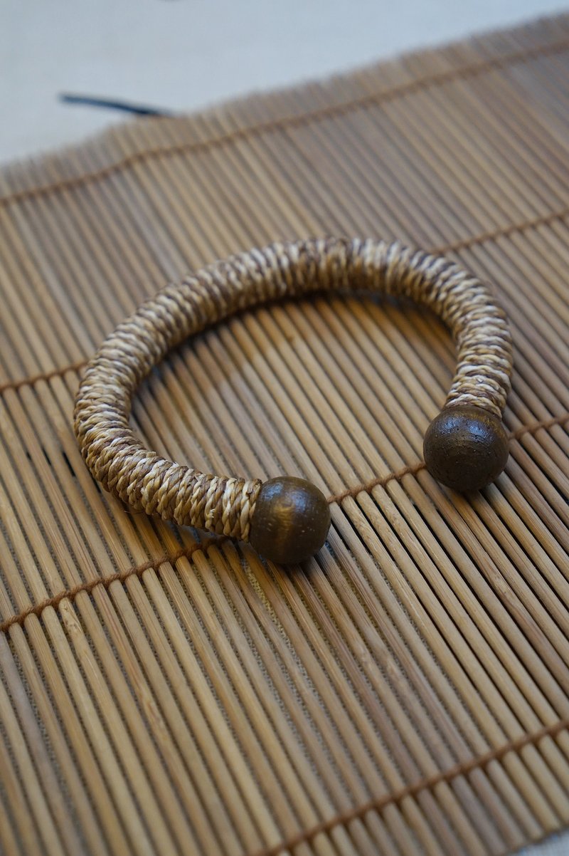 EARTH.er  │天然香蕉树纤维手镯 #S-1 ● Banana Trees Fiber Bracelet #S-1│ :: 香港原创设计品牌 :: - 手链/手环 - 植物．花 咖啡色
