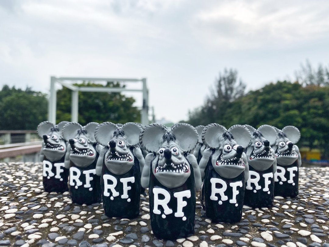 台湾限定(黑灰色)RAT FINK RF 芬克老鼠打火机套 钥匙圈 送礼自用 - 其他 - 其他材质 