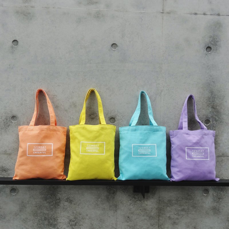 ≡ Little's ≡春季限定【CHEERFUL】单层肩背帆布包x四色*橘/黄/湖绿/紫X圣诞节X交换礼物 - 侧背包/斜挎包 - 其他材质 多色