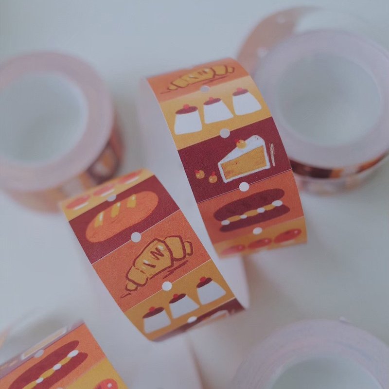 Sweet Time - 标签贴纸卷 - 贴纸 - 纸 橘色