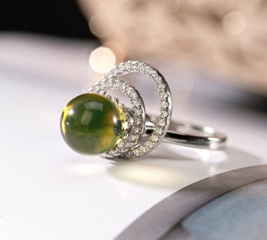 Like a Cake Spinning Rings for Women Funny Creative Jewelry Zircons Crystals - 戒指 - 纯银 银色