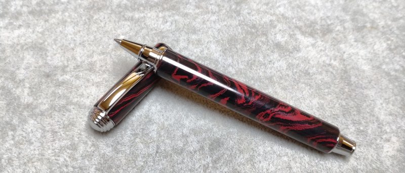 德国硬橡胶-拔盖式钢珠笔 - 钢珠笔 - 其他材质 红色